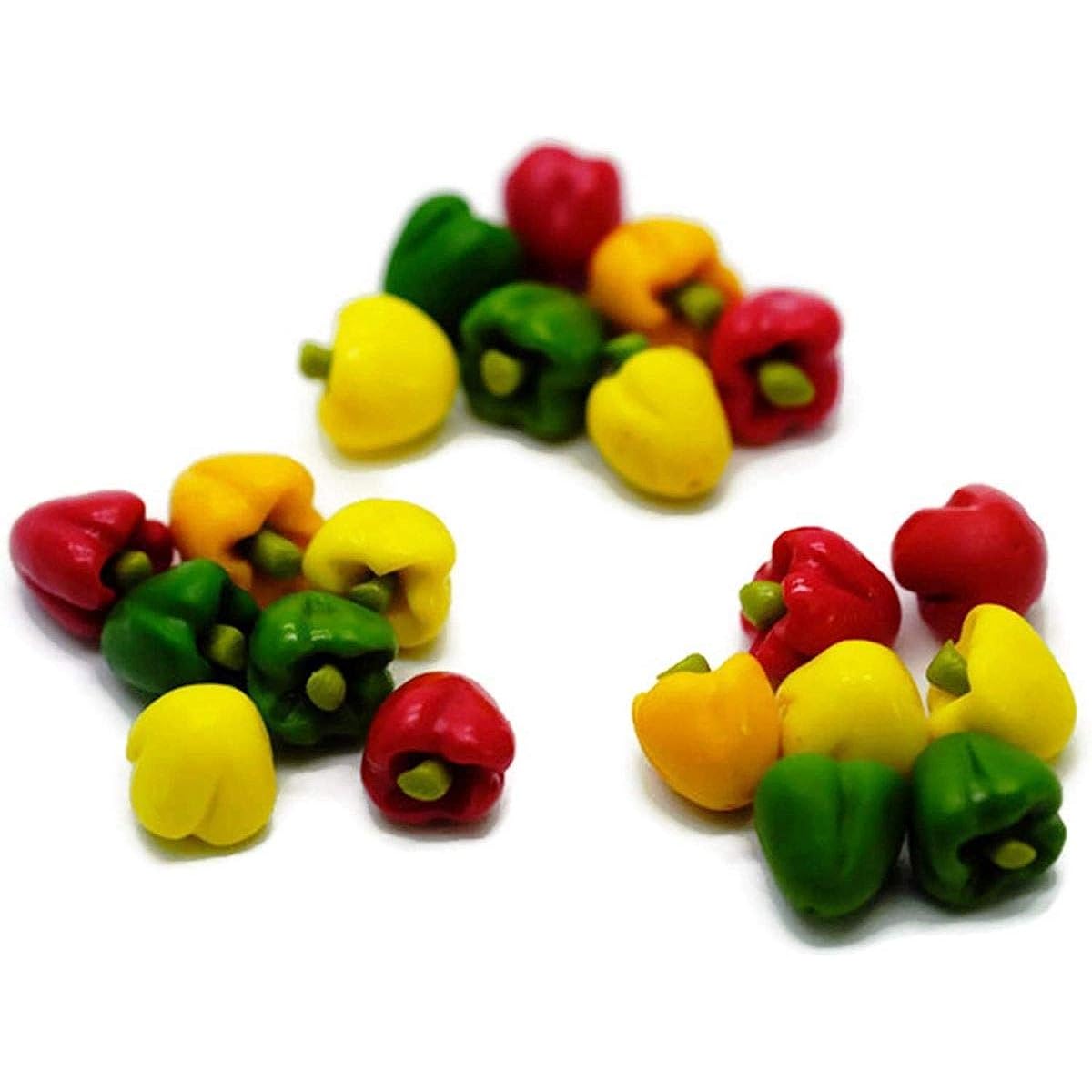 1shopforyou 21 items Sweet Pepper Vegetable Dollhouse Miniature Food Kitchen