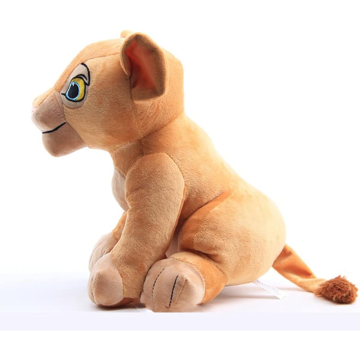 SecretCastle Lion Plush Toy Baby Lion Toy Lifelike Lion Animal for Kids Family Christmas Gift 28cm Tall Embroidered Brown (Mother Lion)