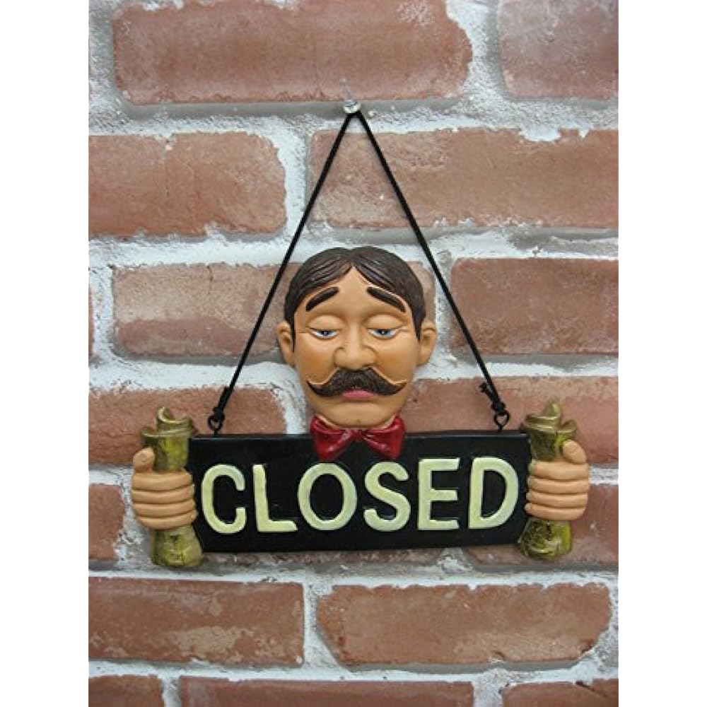 Signboard Antique Plaque OPEN&CLOSED Entrance Shop Set Cafe Restaurant Shop Sign