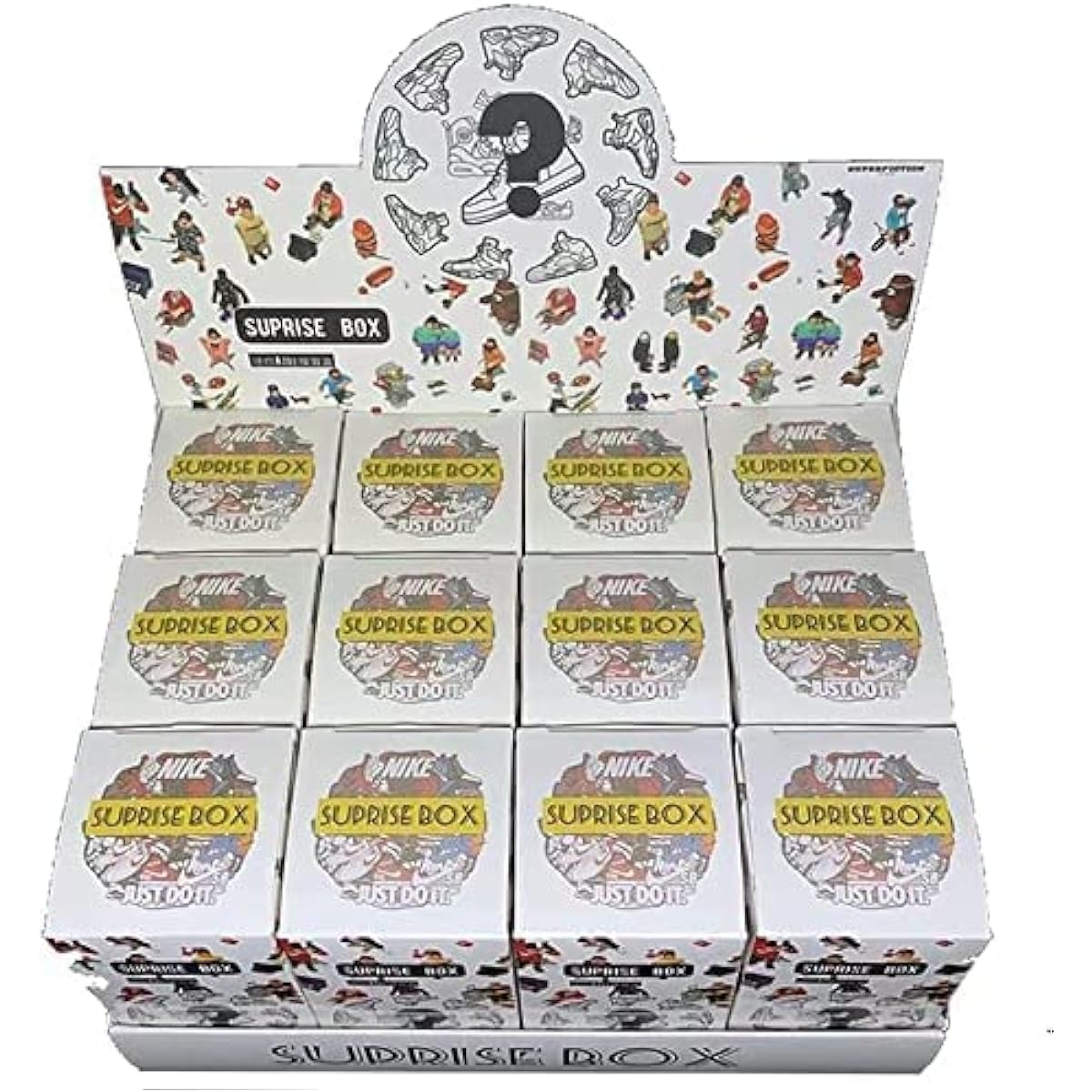 Gachapon 1-12 generation sneakers blind box mini sneakers figure toys random toys collection present blindbox 12 types various children adult birthday gifts