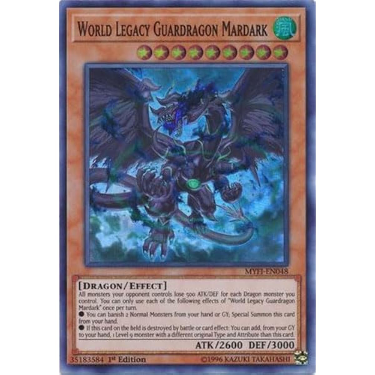 World Legacy Guardragon Mardark - MYFI-EN048 - Super Rare - 1st Edition