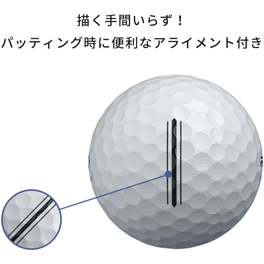 Resin Golf Golf Balls 3 Pieces DISTANCE 1 Dozen (12 Pieces) Resin Golf Japan Officially Distributed Product White