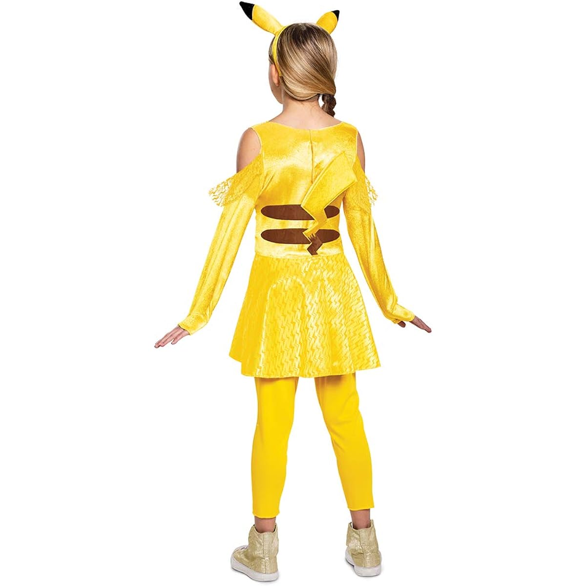 Disguise Pokemon Pikachu Girl Deluxe Girls Costume, Yellow, Large (10-12)