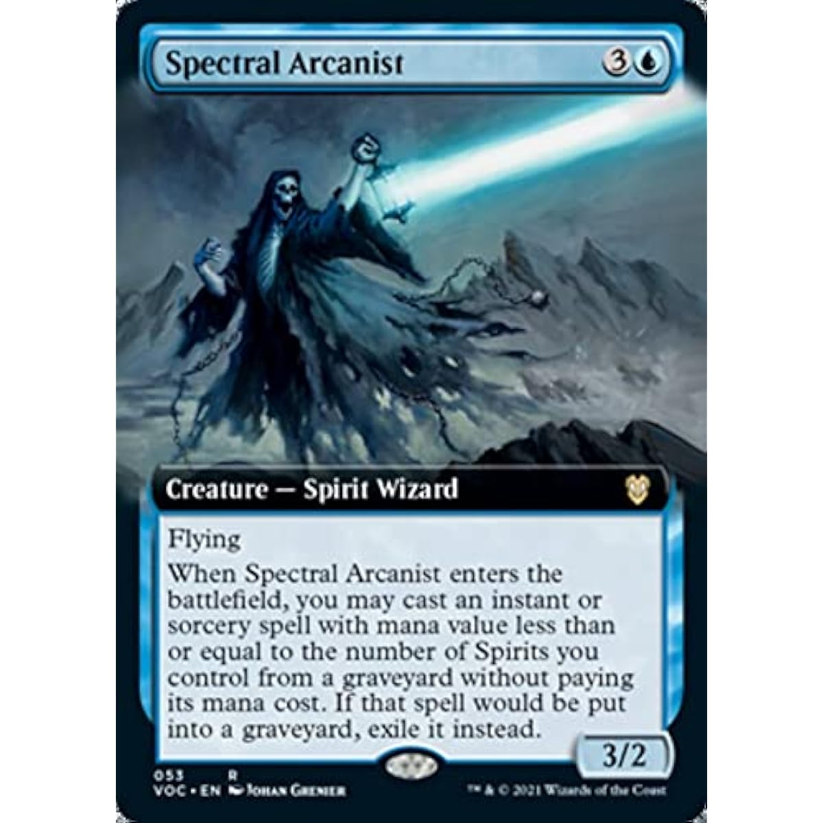 Magic: The Gathering - Spectral Arcanist (053) - Extended Art - Crimson Oath Conductor