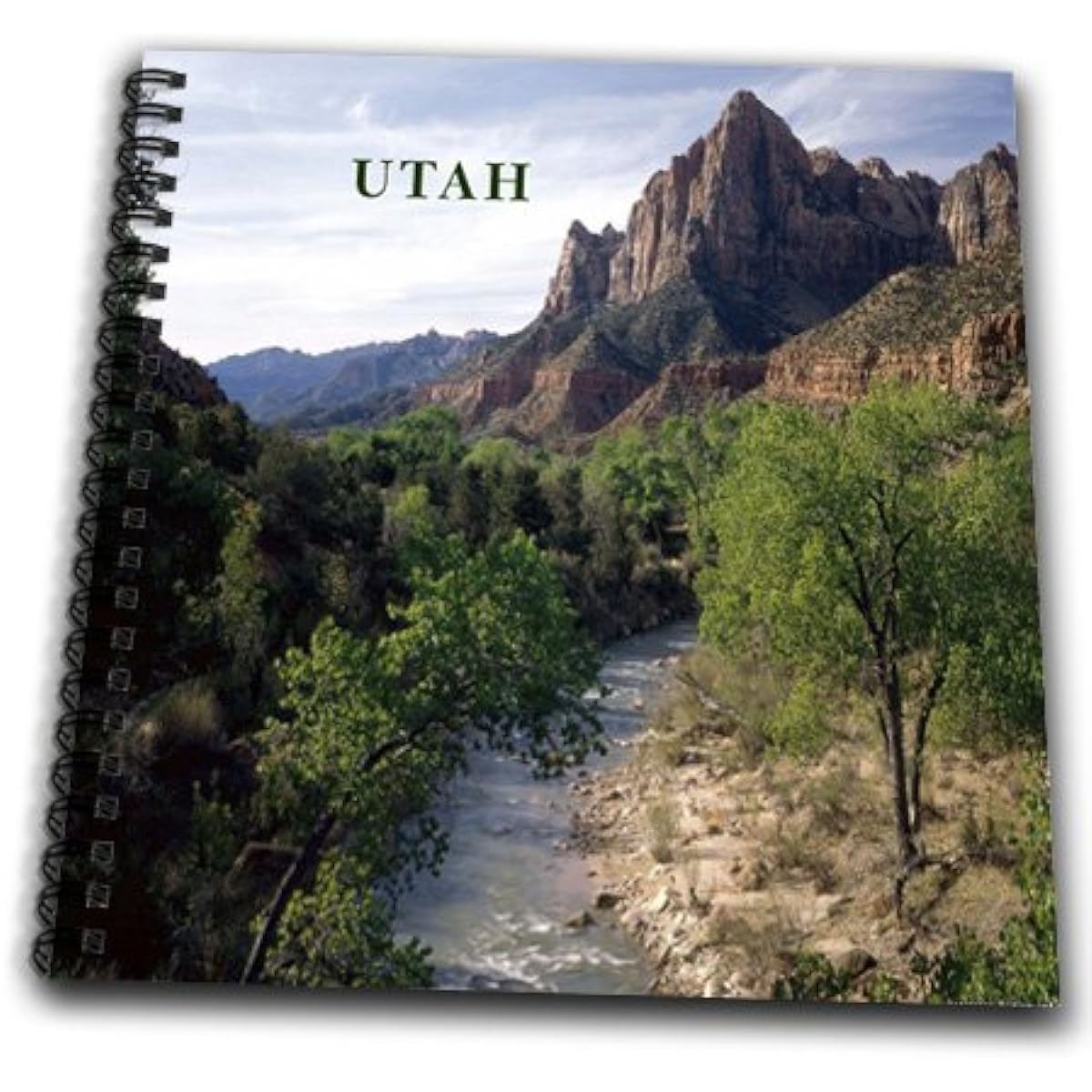 3dRose db_80657_2 Utahs Zion National Park-Memory Book、30.48×30.48cm