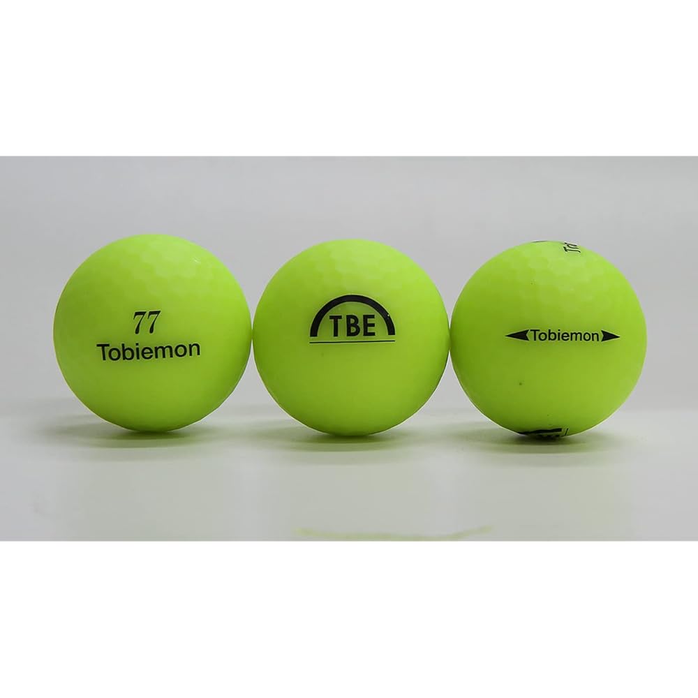 Golf Ball TOBIEMON Fluorescent Matte Color Ball Official Ball T-2MY Matte Yellow 3 Dozen (36 Balls) Set!
