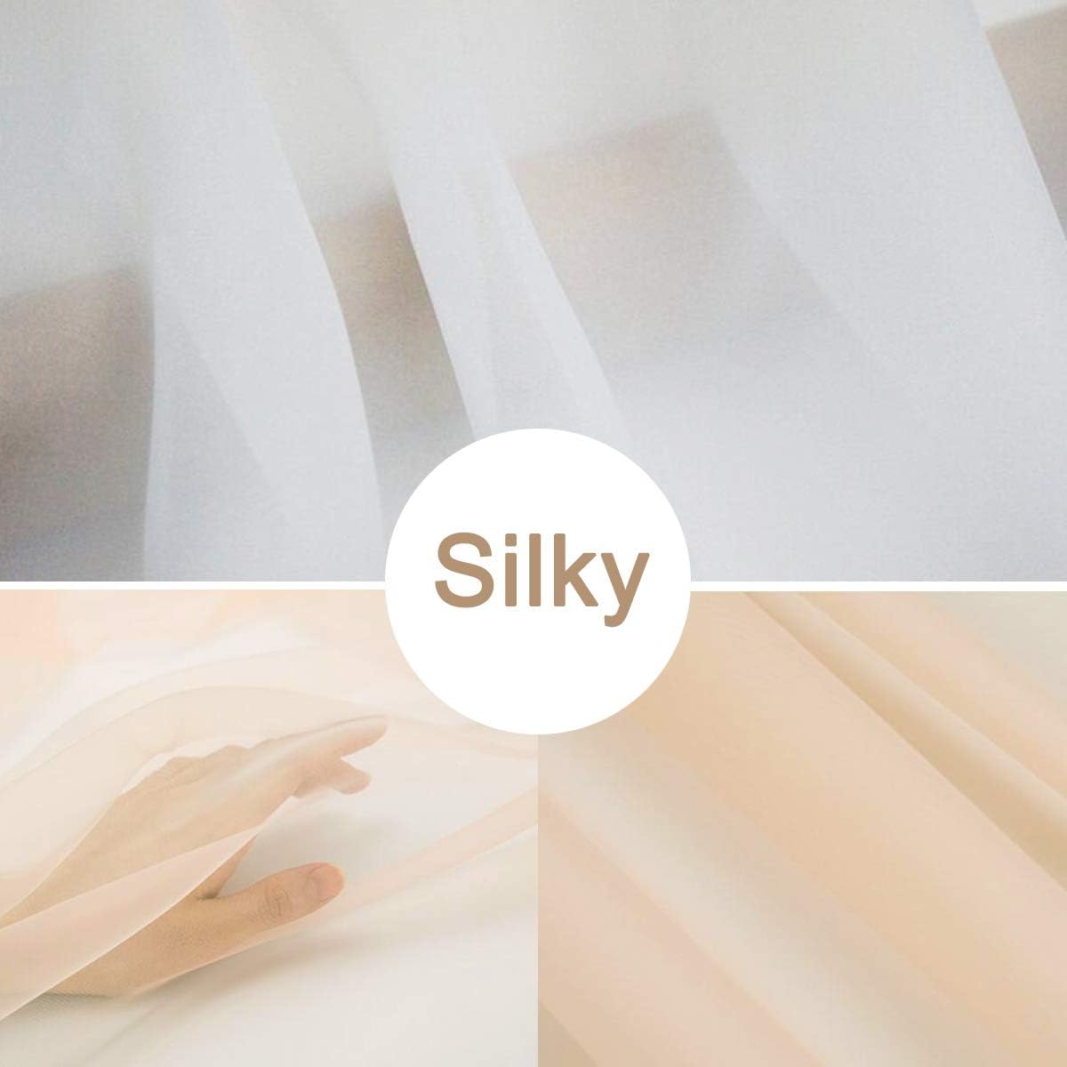 BIT.FLY Sheer Scarf Organza Table Swag for Wedding Decoration Birthday Party Home Table Runner 394 x 53 Inch Table Skirt Stair Bow Valance Backdrop Curtain Decoration White 1 Pack