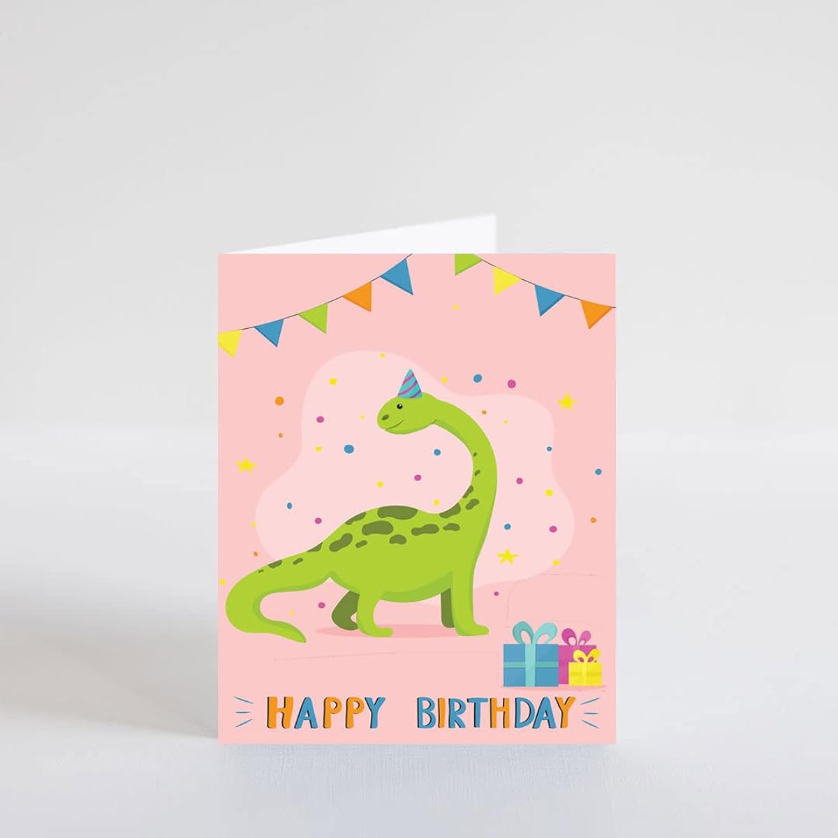 Brontosaurus Birthday Card Dinosaur Birthday Card Birthday Card for Kids Birthday Cards for Children Dinosaur Greeting Card Birthday Card Birthday Card for Kids Dinosaur Birthday Card (5" x 7")