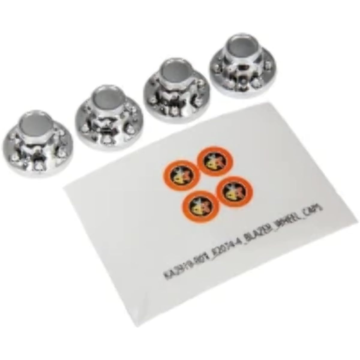 Traxxas TRA8164 Center Cap, Wheels (Chrome) (4)/Decal Sheet (Requires #8255A Extended Stub Axle)