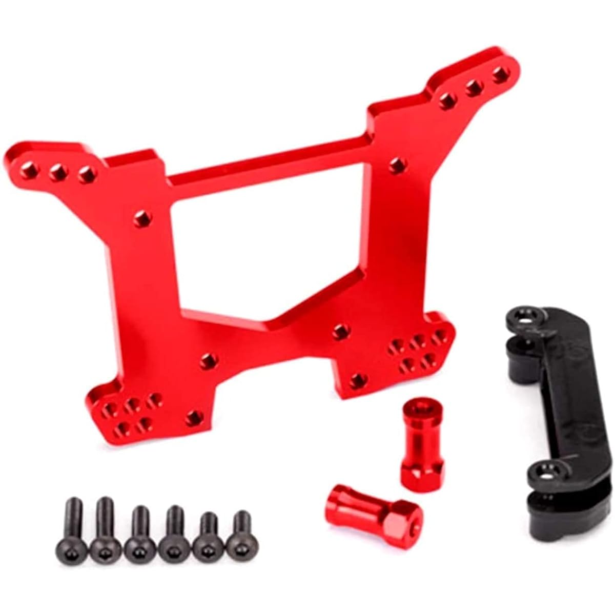 Traxxas 6738R Red Aluminum 7075-T6 Rear Shock Towers