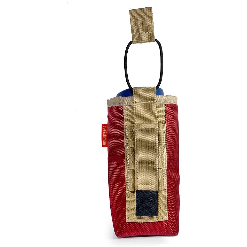 FISHMAN BT-005 Drink Holder Red/Khaki Width 7cm x Height 16cm x Depth 6.5cm