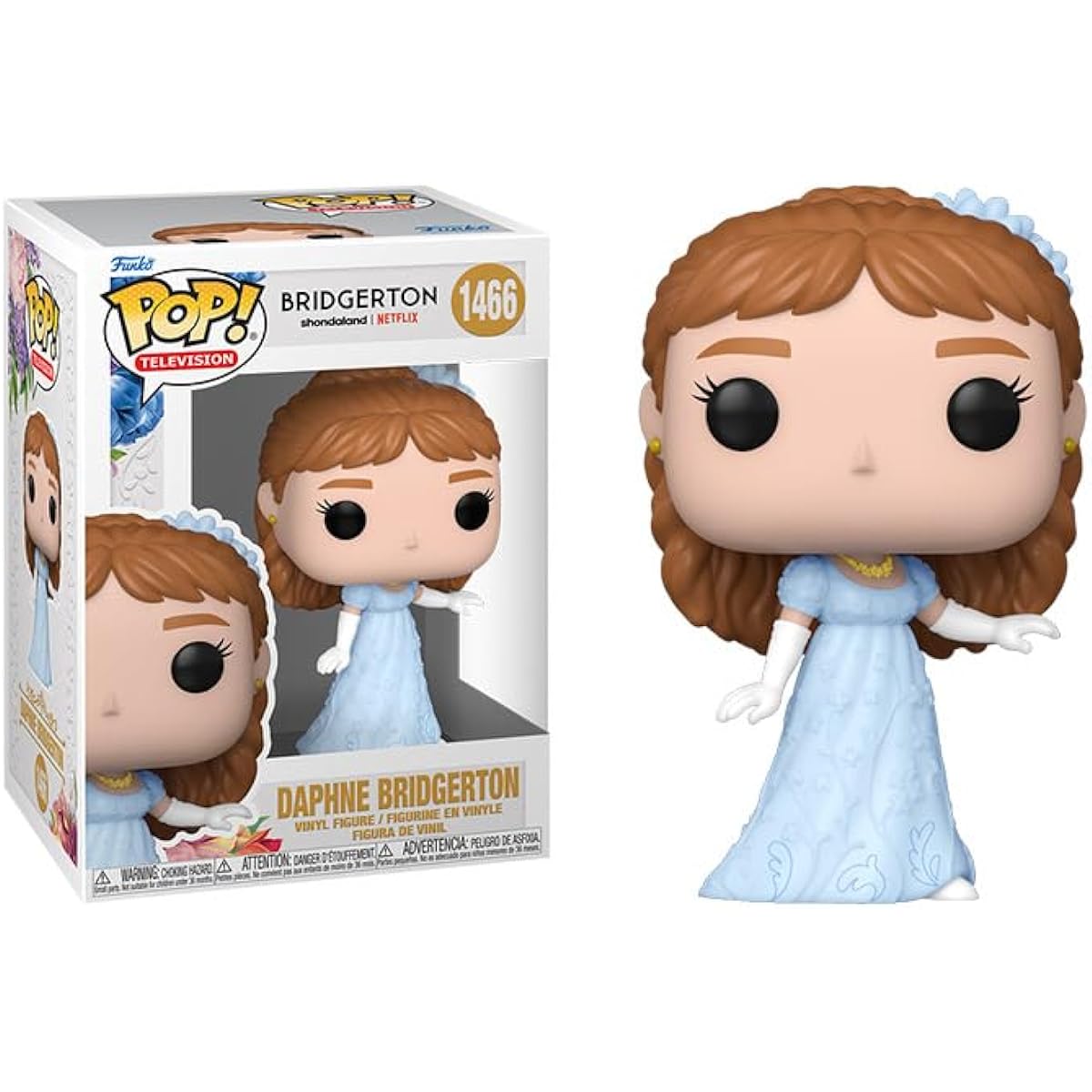 POP TV: Bridgerton - Daphne Bridgerton Funko Vinyl Figure (Includes Compatible Box Protector Case) Multicolor 3.75"