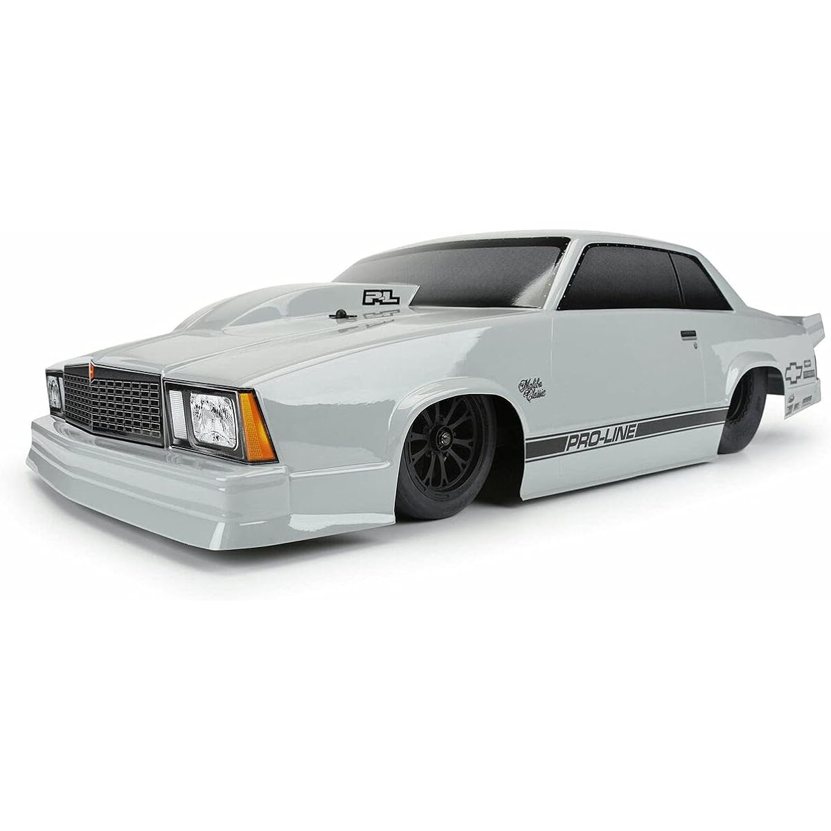 Pro-line Racing 1/10 1978 Chevrolet Malibu Tough Color Gray Body Drag Car PRO354914 Car/Truck Body Wing & Decals