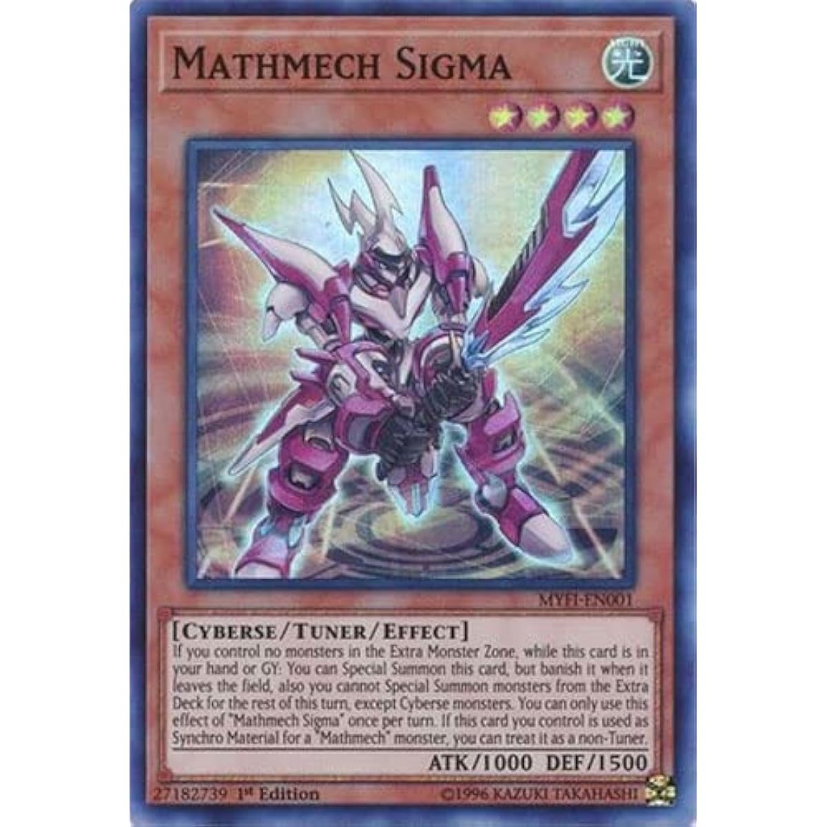 Mathmech Sigma - MYFI-EN001 - Super Rare - 1st Edition.