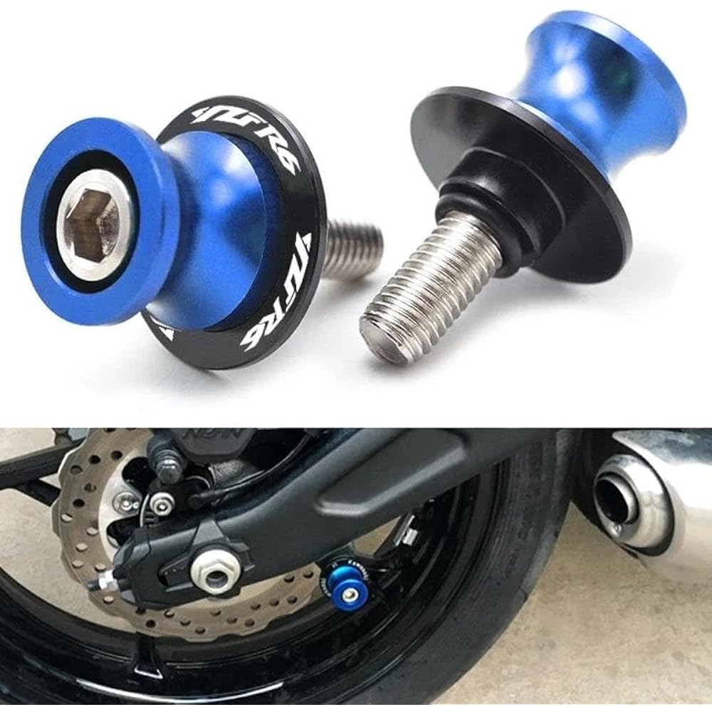 Bike Stand Screw Slider M6 Motorcycle Accessories Swing Arm Spool Slider Stand Screw For YZF R6 YZFR6 2000 2001 2002 2003 2004 2005 2006-2016 (Color: Black, Size: B)