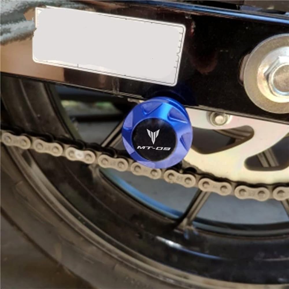 Swing Arm Spool Stand Screw Slider Motorcycle M6CNC Aluminum Swing Arm Spool Slider Stand Screw Accessories For Ya-ma-ha MT-09 MT09 MT 09 Tracer 2015-2017 (Color : Blue)