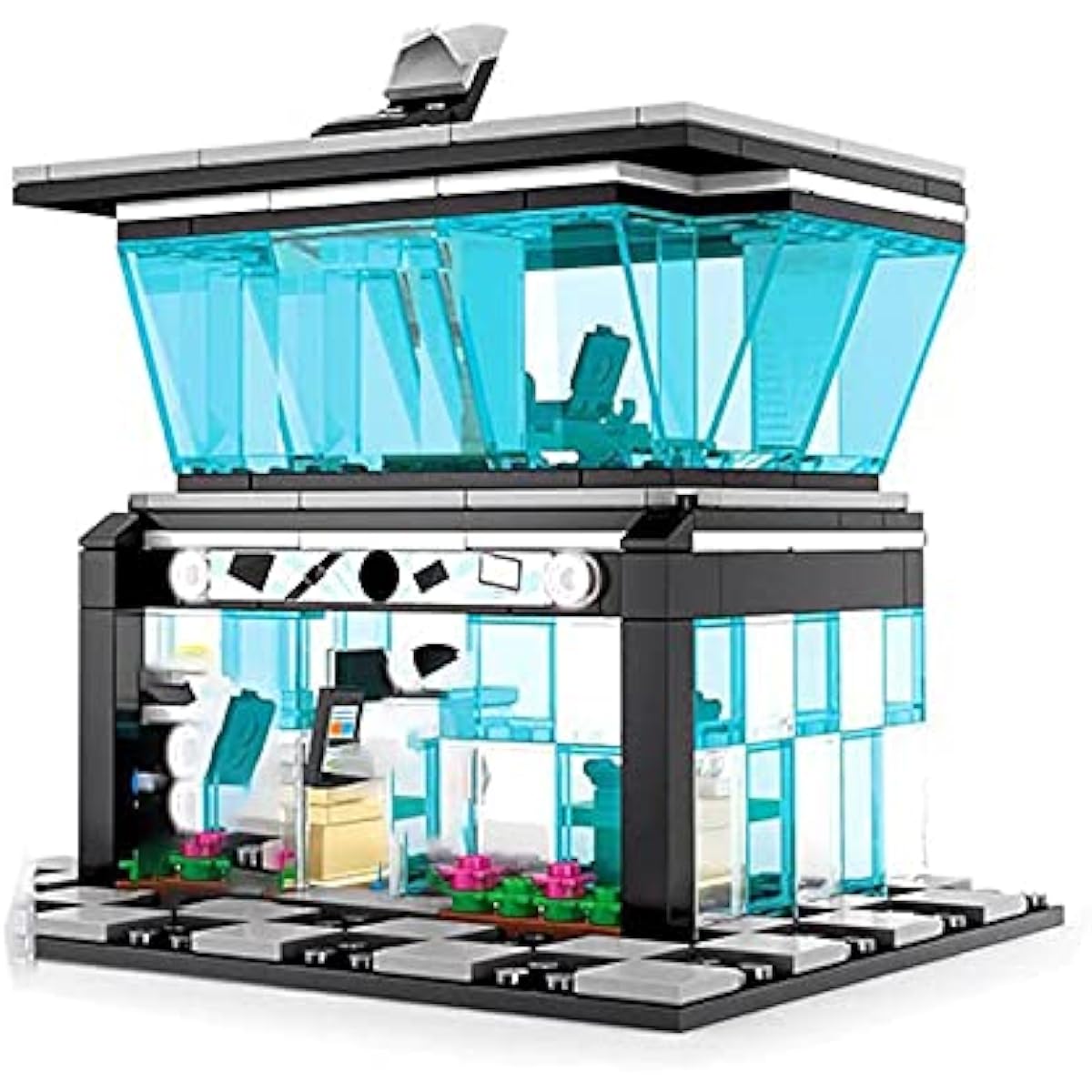 General Jim's City Retail Cell Phone Store 2-Story Bricks 279 Piece Modular Building Blocks Toy Set with Accessories for Teens and Adults