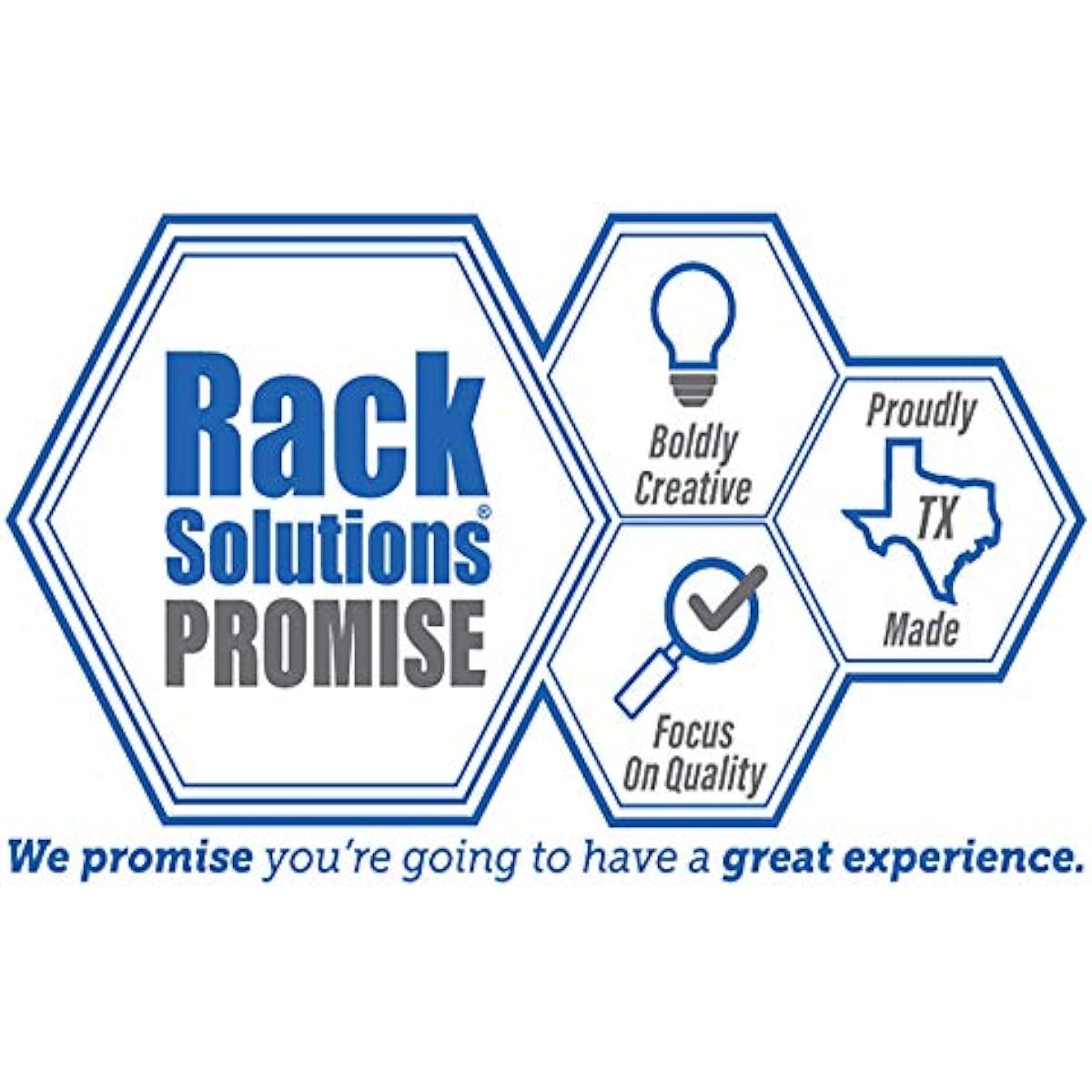 RackSolutions 2-Post Rack Shelf - 7" Vented, Flange Down