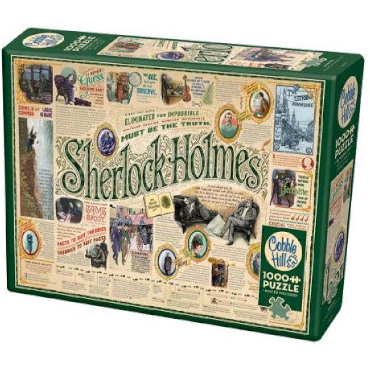 Cobble Hill 1000 Piece Puzzle Sherlock (with Poster)