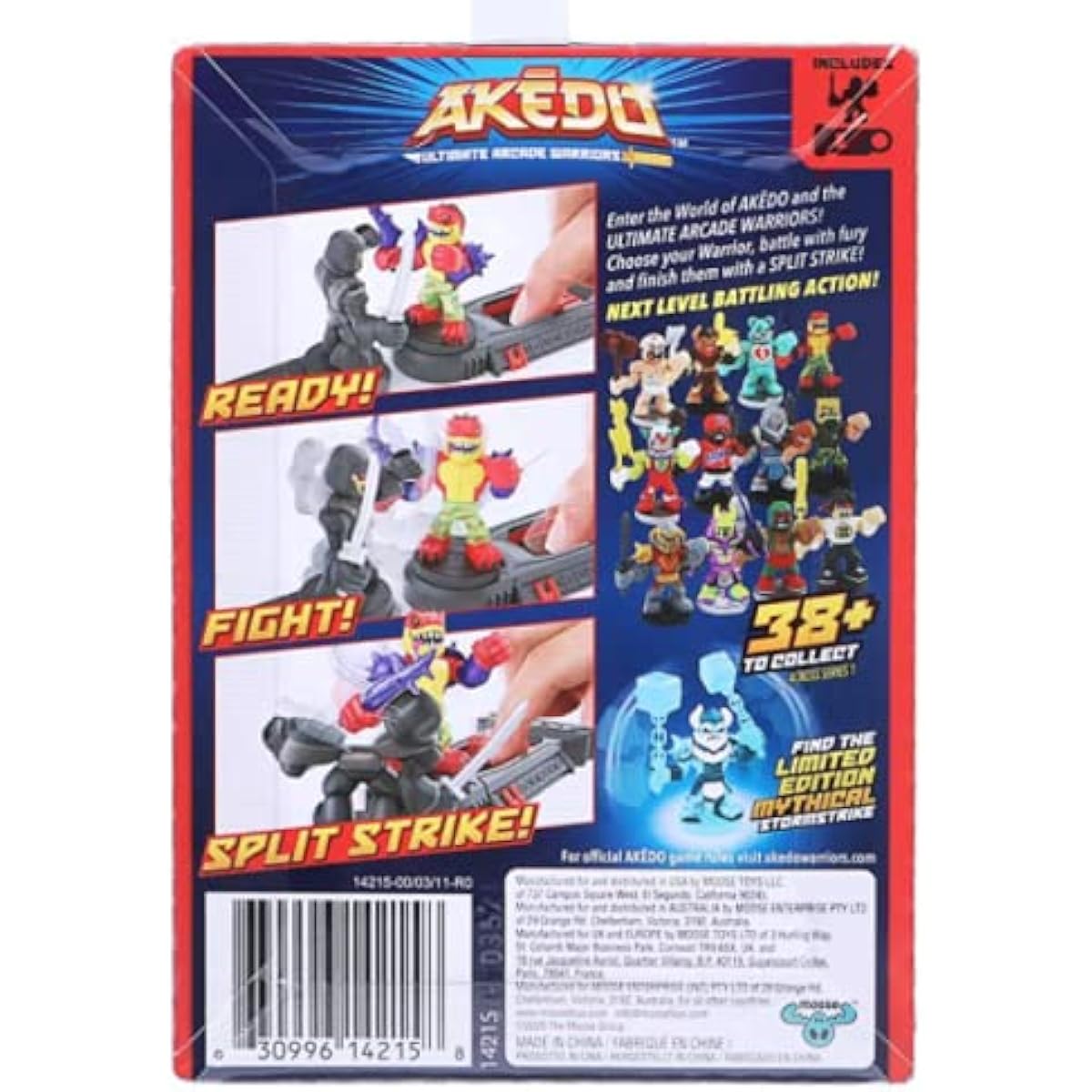 Akedo Ultimate Arcade Warriors Mystery Warrior + Battle Controller Battle Action Figures (3 Pack)