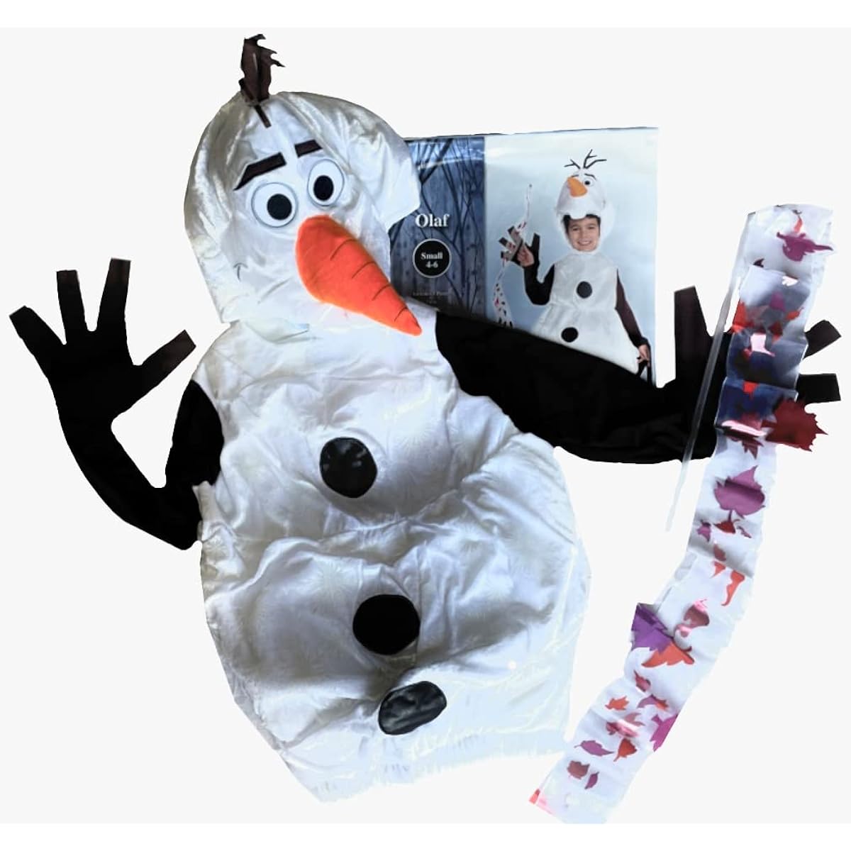 Party City Olaf Halloween Costume for Boys Frozen 2 with Headpiece and Wand