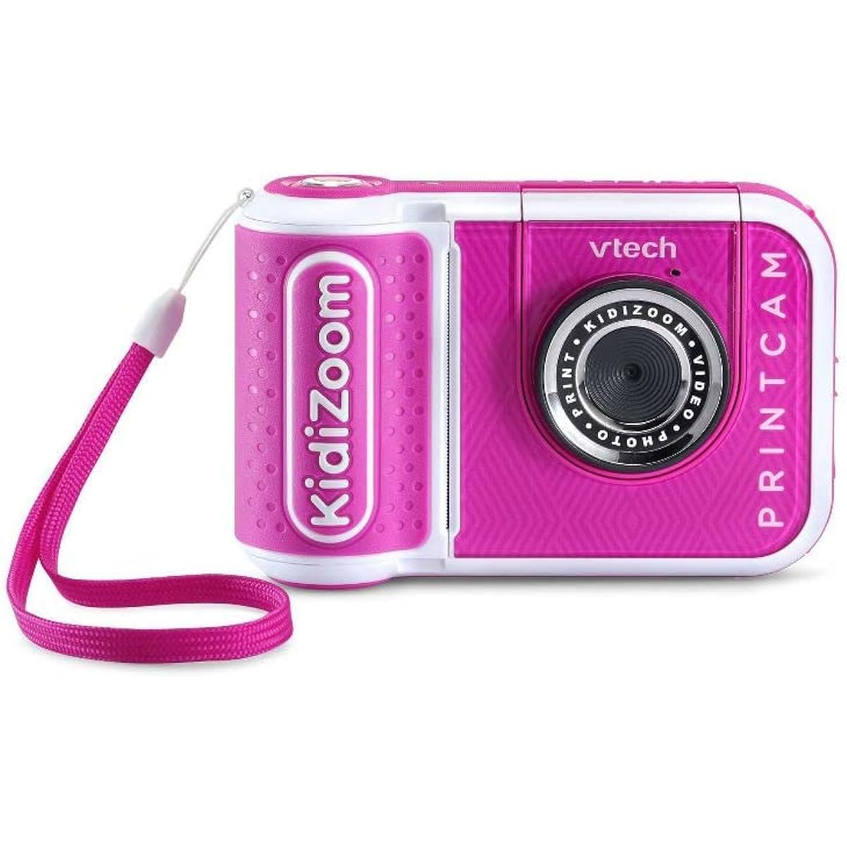 VTech KidiZoom PrintCam Instant Print Camera, No Ink Required, 150+ Photo Effects and Activities (Pink)