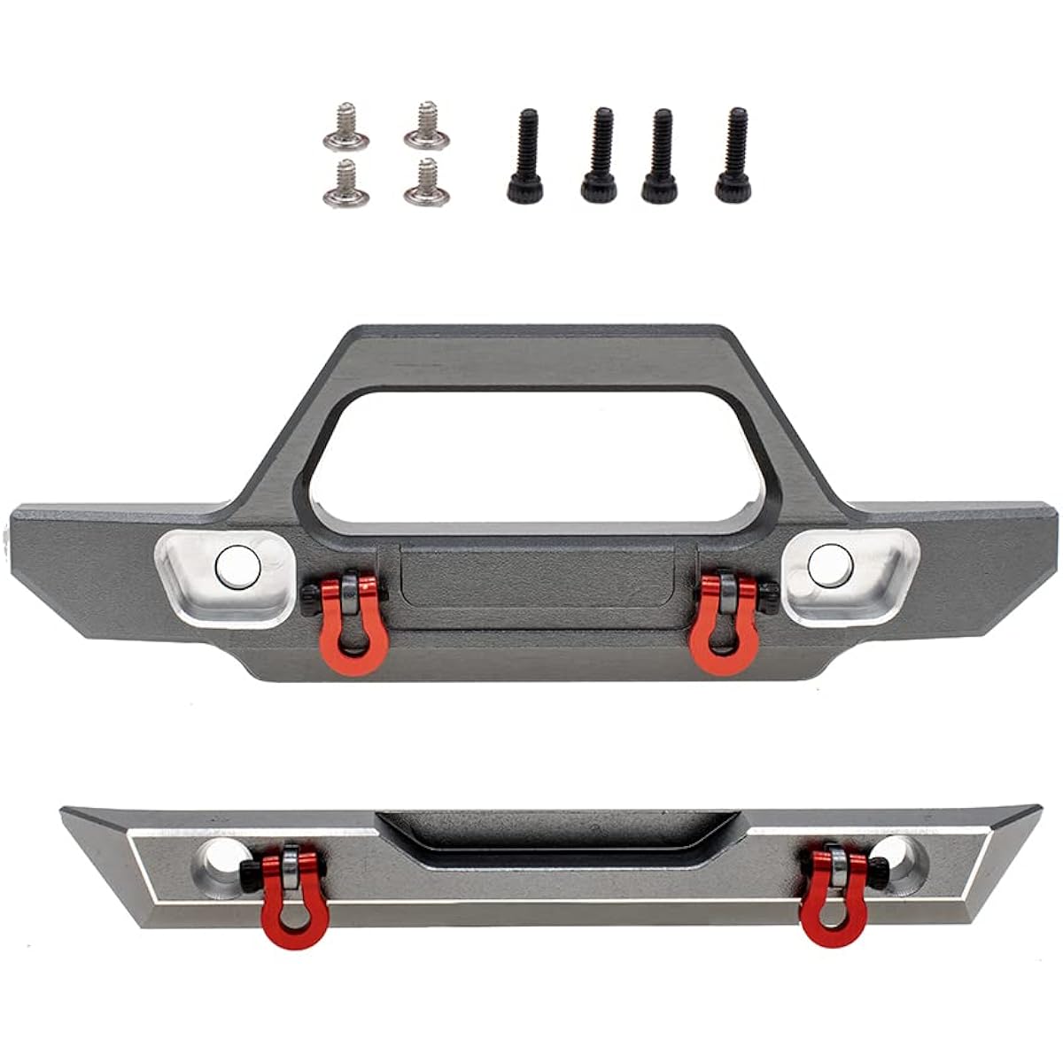 CODA RACING Aluminum Front & Rear Bumper AXIAL SCX24 AXI00001 Jeep Crawler RC Car Upgrade