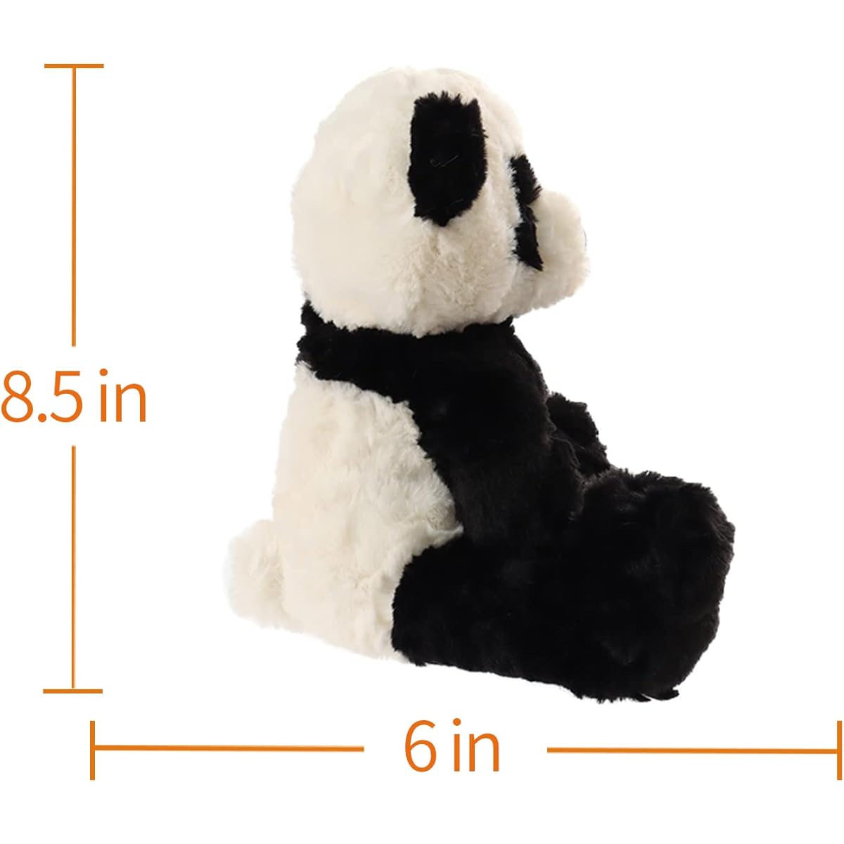 Apricot Ramtoys Plush Panda Bear Stuffed Animal Soft Cuddly Perfect for Kids (Black & White Panda, 9 inch)