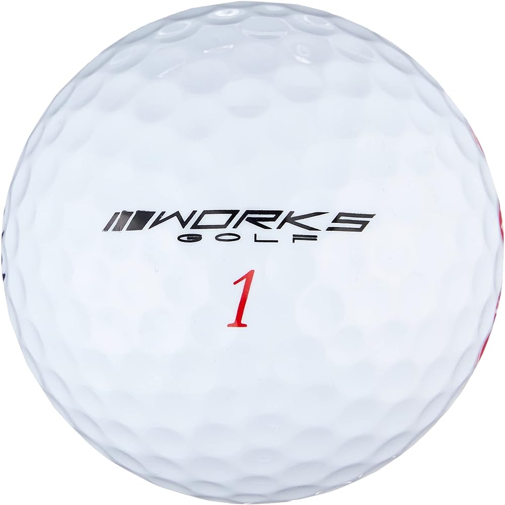 WORKS GOLF Golf Ball Hisho Red Label Kiwami 2017 Model High Repulsion