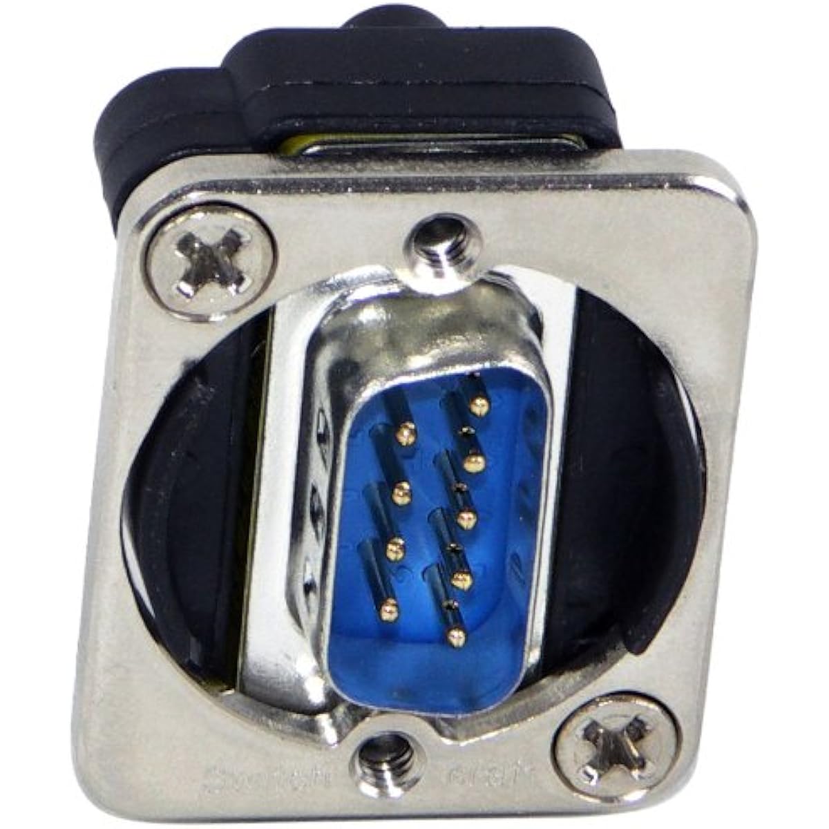 Switchcraft EHDB9MM DB9 Male to Male Panel Mount, Nickel Finish