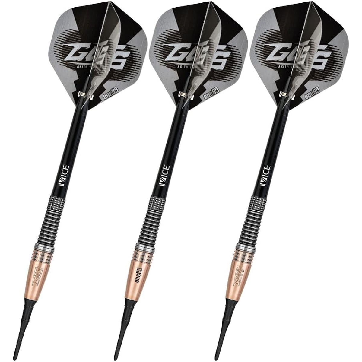 One80 GUTS 2BA 20g Akito Yamagata model darts barrel darts set