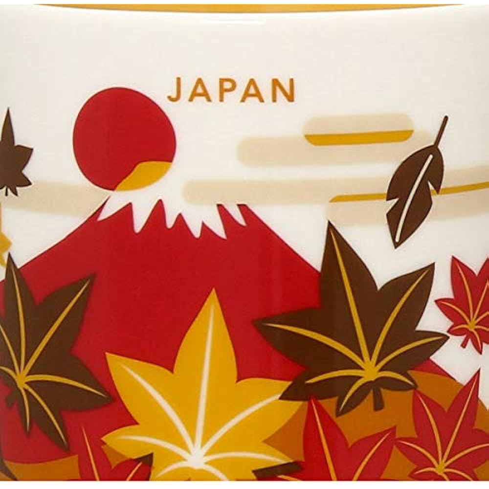 STARBUCKS Starbucks You Are Here Collection Mug JAPAN Autumn 414ml Japanese Style Autumn Leaves Susuki Chestnut Jugoya Moon Castle Daruma Autumn Mt. Fuji Yellow Limited Tableware Cup Coffee Limited