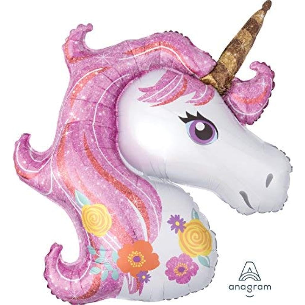 Unicorn Party Supplies "Believe in Unicorns" 4th Birthday Balloon Bouquet Decoration