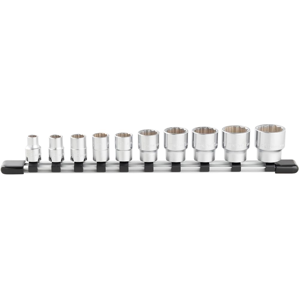 TONE Socket Set (12-sided, with holder) HD312A Drive angle 9.5mm (3/8") Contents 12 items
