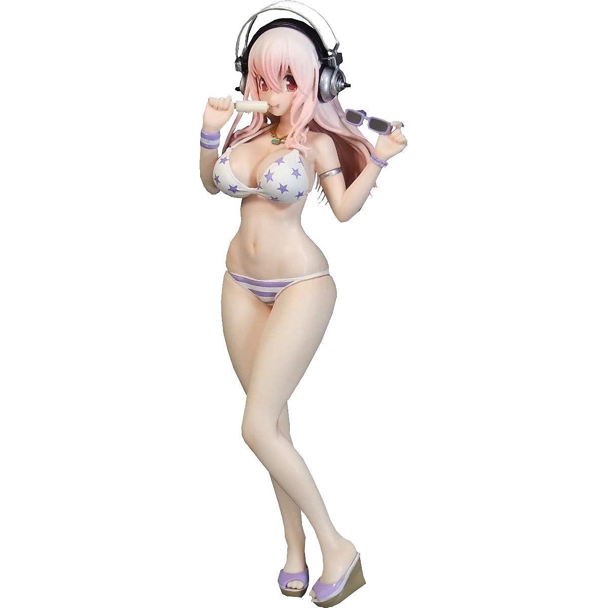Super Sonico Summer Beach Figure Blueberry Macaron ver.