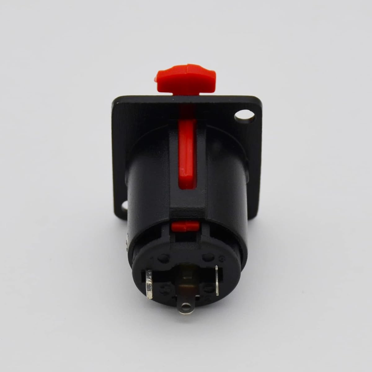 Czyuntuo 5 Pack Black 1/4" Jack 1/4" Electric Guitar Input Jack Mono/Stereo Metal Female Panel Mount Socket with Lock