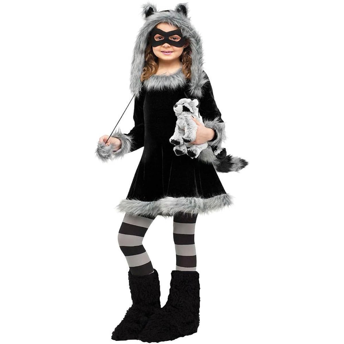 Sweet Raccoon Child Costume Sweet Raccoon Child Costume♪Halloween♪Size: Medium (8/10)