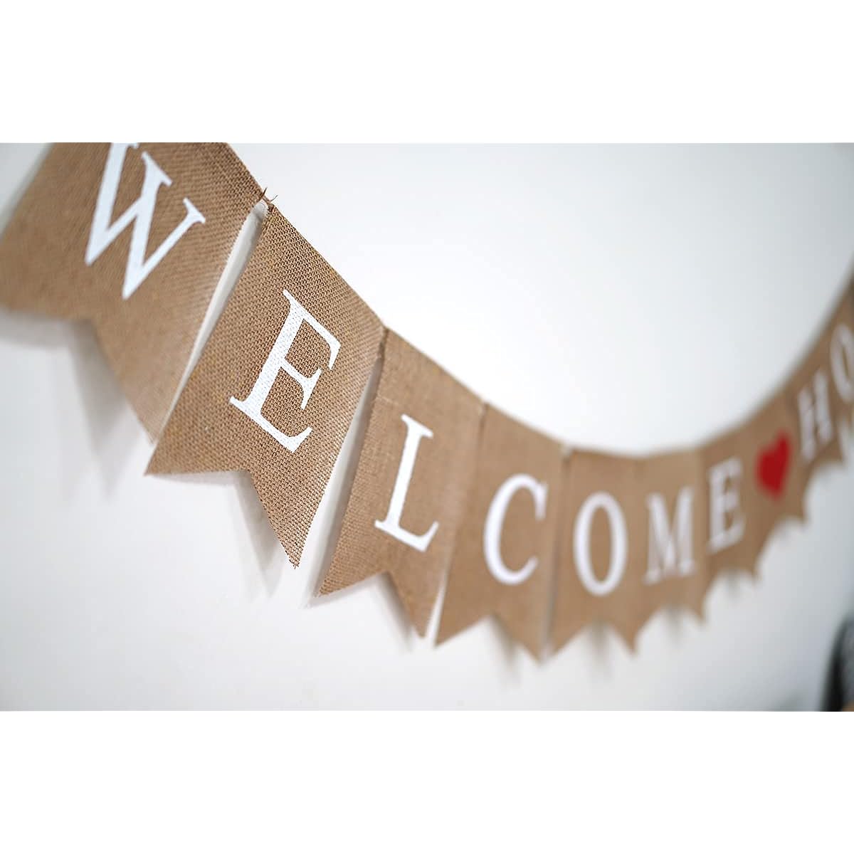 Burlap Welcome Home Banner Rustic Welcome Home Party Decorations