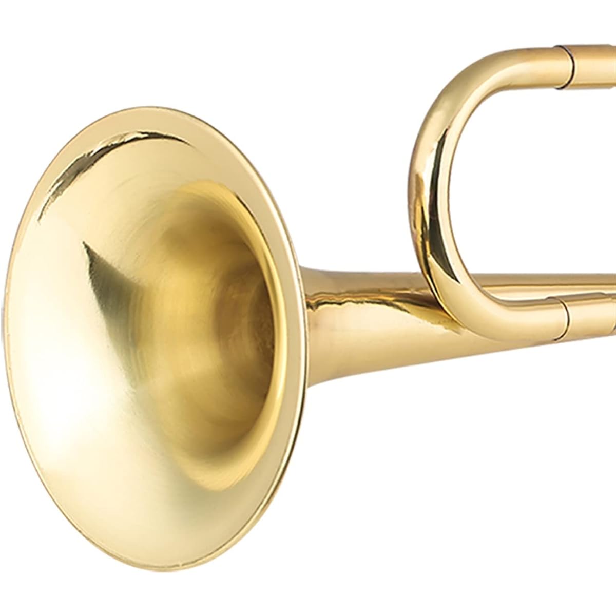 Trumpet Brass tuber call gold plated trumpet cavalry hole with mouthpiece instrument for beginners Trumpet instrument