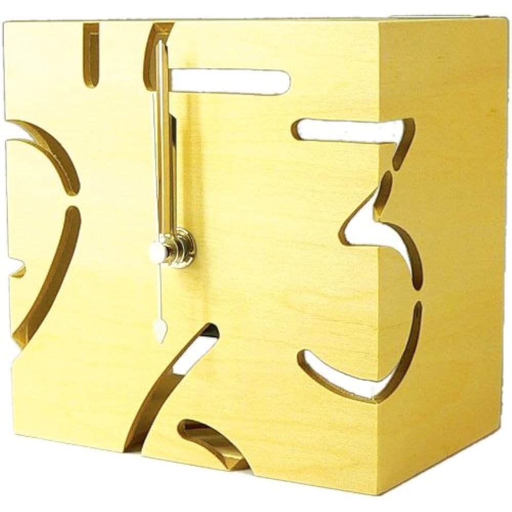 Yamato Kogei Table Clock Puzzle Stand Type S Black Dan YK09-107