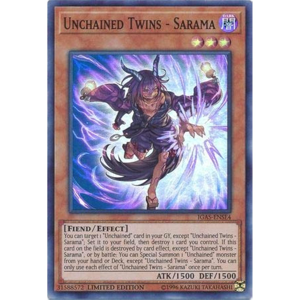 Unchained Twins - Sarama - IGAS-ENSE4 - Super Rare - Limited Edition