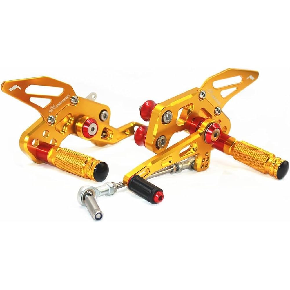 Back step for Kawasaki Compatible models KAWASAKI Z125 /Pro 16-22 years Adjustable 4 step position CNC aluminum Gold