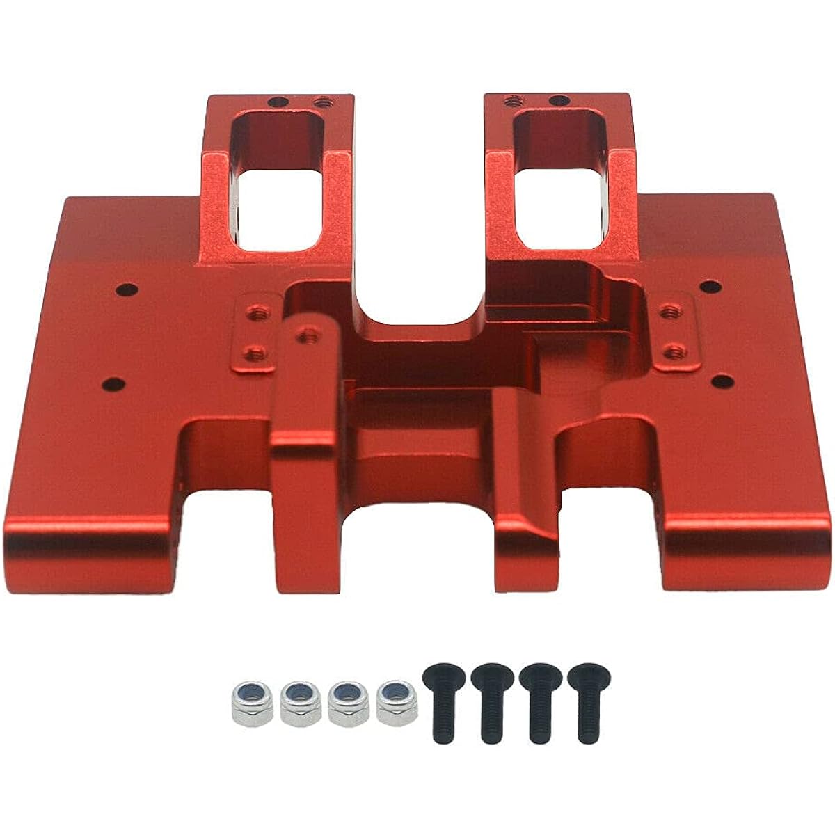 Alloy Skid Plate Center Gearbox Mount for RER11400 RC 1/10 Redcat Gen8 (Red)