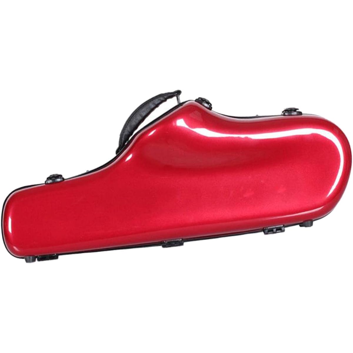 Dickly Alto Saxoph Gig Bag, Removable Shoulder Strap Durable Lightweight Hard Case for Saxophone, Red