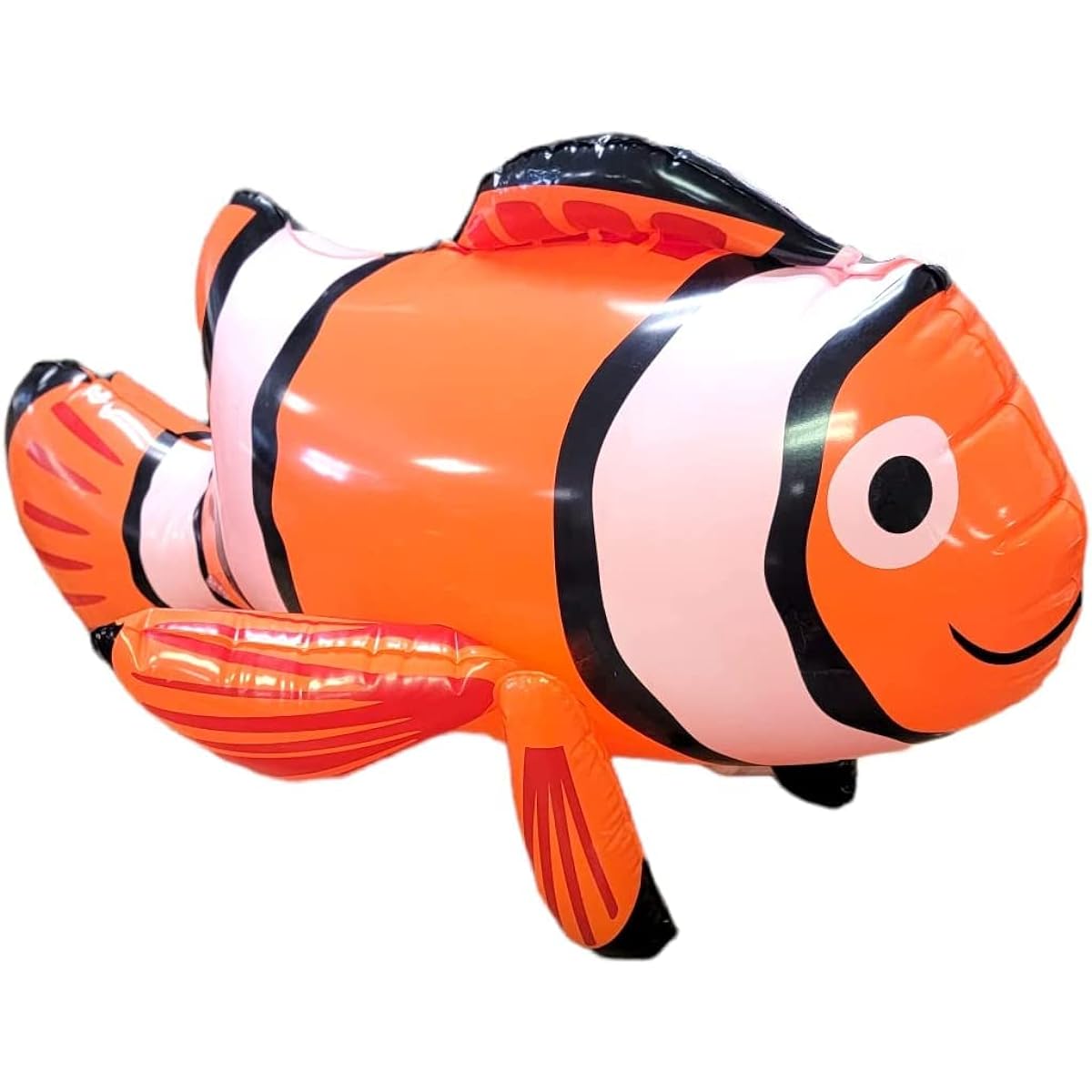 Large Colorful Inflatable Clown Fish (26 Inch) Vinyl Sea Creature Party Decorations (1)