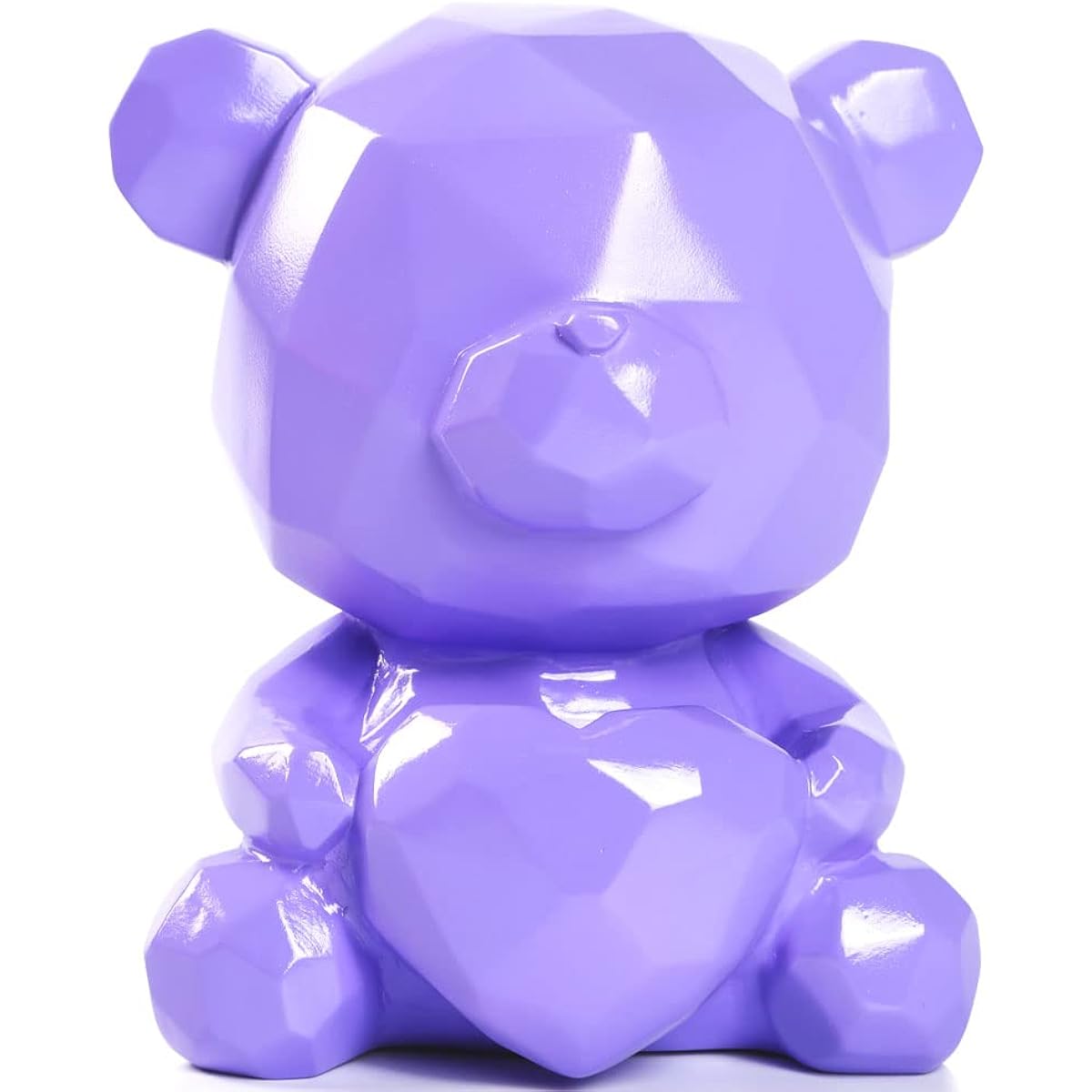 Piggy Bank Cute Geometric Money Box Unbreakable Piggy Bank for Girls and Boys Great Birthday Gift (Red Pig)