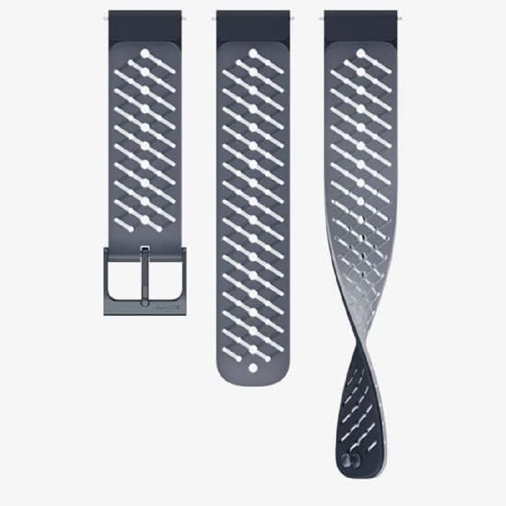 SUUNTO Replacement Band 22mm ATHLETIC 2 Silicone Strap ALL BLACK S+M VERTICAL 9 PEAK PRO 9 PEAK 5 PEAK Compatible