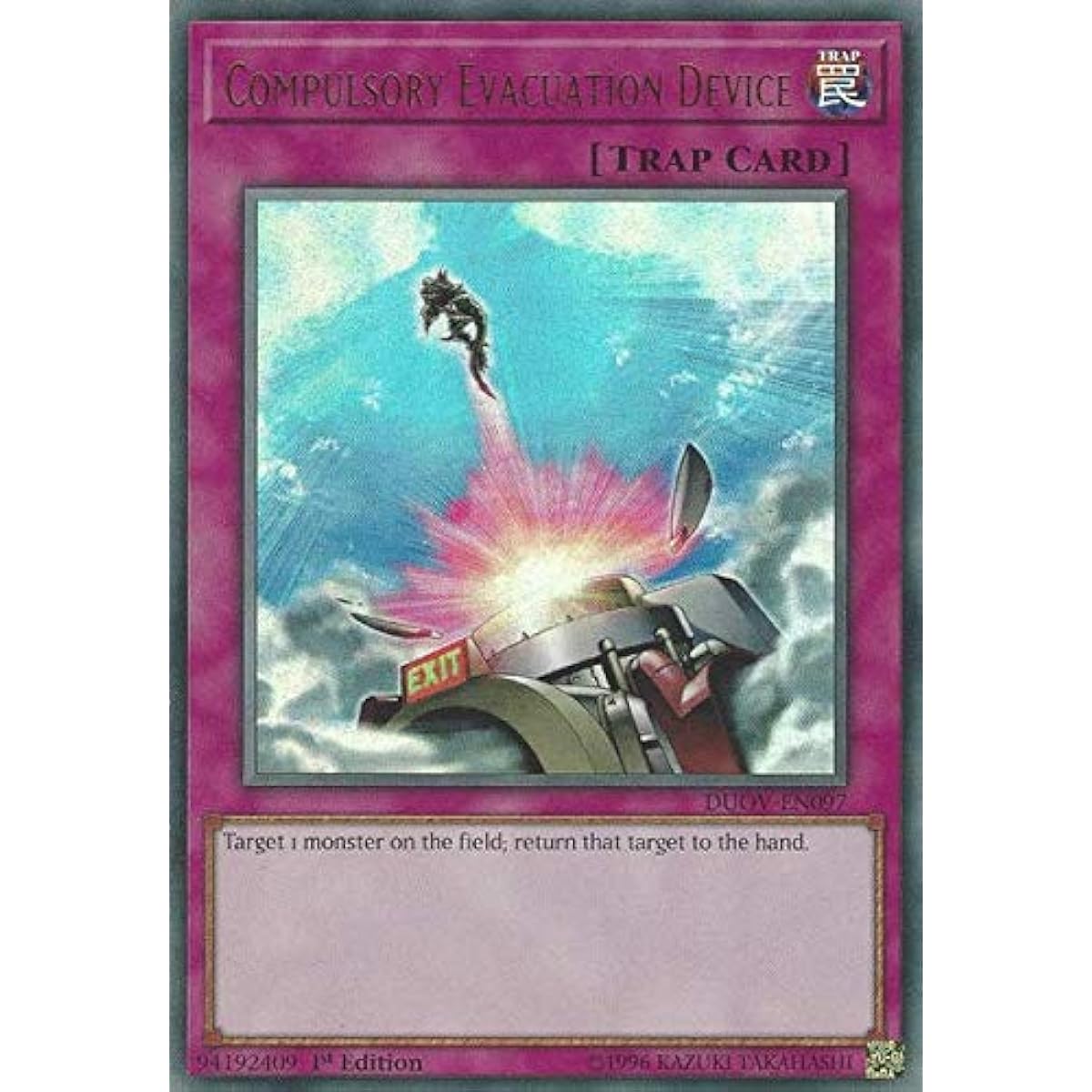 Forced Evacuation Device DUOV-EN097 Ultra Rare First Edition
