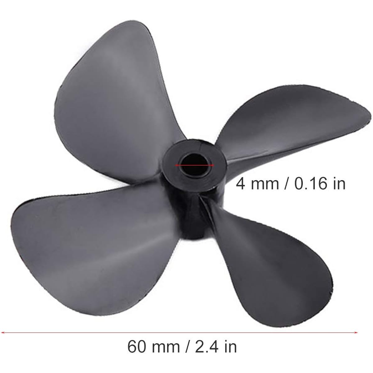 Tbest RC Boat Propellers CCW/CW 4 Blade Full Immersion Propellers RC Ship Propellers for Model Boat RC Boat Props 2pcs
