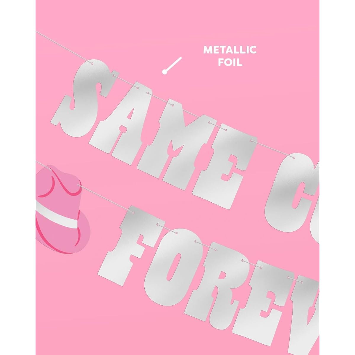 xo Fetti Same Cowboy Forever Banner Rainbow 5ft Bachelorette Party Decorations Fun Western Bach Backdrop Rodeo Banner Gag Gift